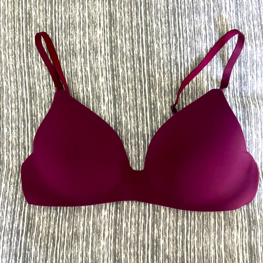 Victoria’s Secret t-shirt wireless bra.
